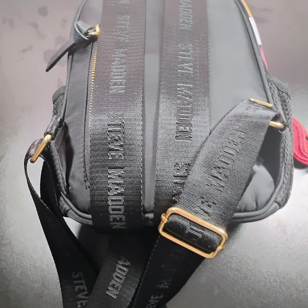 Steve Madden Bminiforce Mini Backpack Black Nylon OS